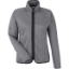 Custom Womens Venture Heathered Stripe Full-Zip Jacket Black/ White
