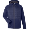 Custom Unisex Techno Lite Hybrid Hooded Jacket Classic Navy