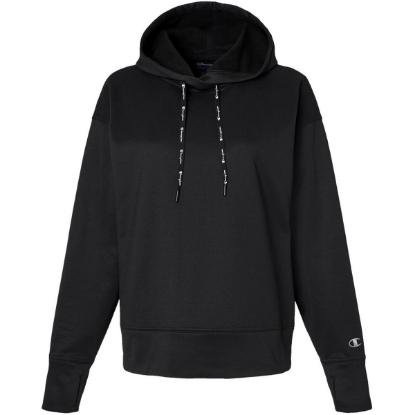 Custom Womens Sport Hooded Sweatshirt Black