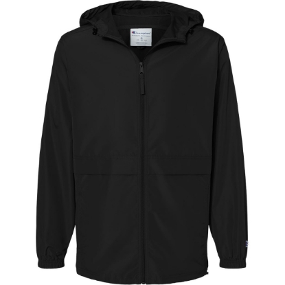Custom Unisex Full-Zip Anorak Jacket Black