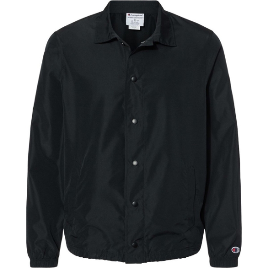 Custom Unisex Coachs Jacket Black
