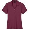 Custom Womens Pima Piqué Polo Burgundy