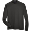 Custom Unisex Sueded Jersey Mock Neck T-Shirt Black