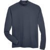 Custom Unisex Sueded Jersey Mock Neck T-Shirt Navy