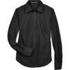Custom Womens Crown Collection® Broadcloth Woven Dress Shirt Black