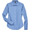 Custom Womens Crown Collection® Oxford Woven Dress Shirt Light Blue