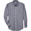 Custom Mens Crown Collection® Gingham Check Woven Dress Shirt Navy