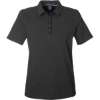 Custom Womens Crownlux Performance® Geo Polo Black/ Graphite