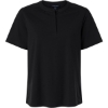 Custom Womens Seaton Pebble Textured Polo Black