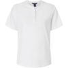Custom Womens Seaton Pebble Textured Polo White