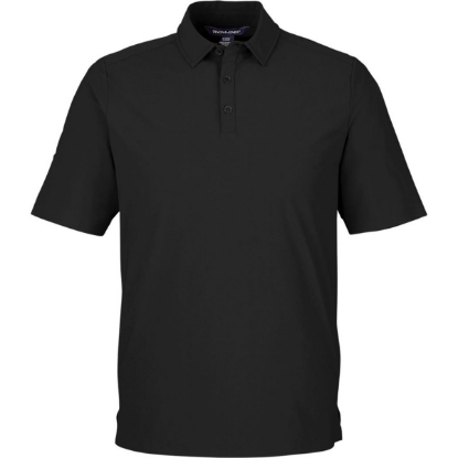 Custom Mens CrownLux Performance® Windsor Welded Polo Black