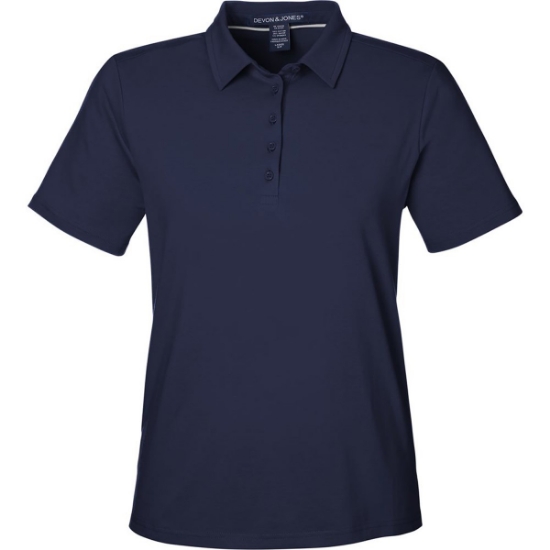 Custom Womens Raleigh Stretch Polo Navy