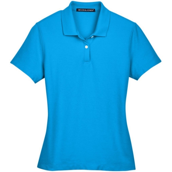 Custom Womens DRYTEC20™ Performance Polo Ocean Blue