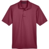 Custom Mens CrownLux Performance® Plaited Polo Burgundy