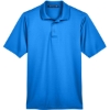 Custom Mens CrownLux Performance® Plaited Polo French Blue