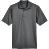 Custom Mens CrownLux Performance® Plaited Polo Graphite