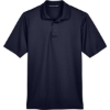 Custom Mens CrownLux Performance® Plaited Polo Navy