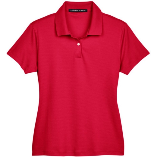 Custom Womens Pima-Tech™ Jet Piqué Polo Red