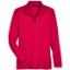 Custom Womens CrownLux Performance® Plaited Long Sleeve Polo Red