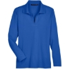 Custom Womens CrownLux Performance® Plaited Long Sleeve Polo True Royal