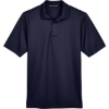 Custom Mens Tall CrownLux Performance® Plaited Polo Navy