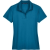 Custom Womens CrownLux Performance® Plaited Polo Dark Teal
