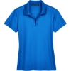 Custom Womens CrownLux Performance® Plaited Polo French Blue