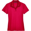 Custom Womens CrownLux Performance® Plaited Polo Red
