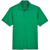 Custom Mens CrownLux Performance® Address Mélange Polo Kelly Green Melange