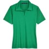 Custom Womens CrownLux Performance® Address Melange Polo Kelly Green Melange