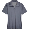 Custom Womens CrownLux Performance® Address Melange Polo Navy Melange
