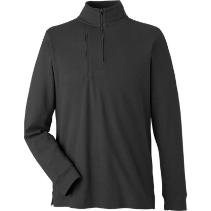 Custom Mens New Classics® Performance Quarter-Zip Pullover Black