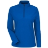 Custom Womens CrownLux Performance® Windsor Welded Quarter-Zip Pullover French Blue
