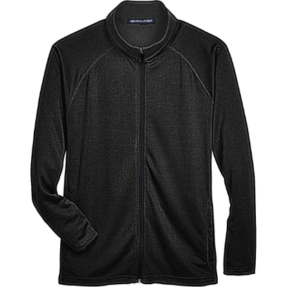 Custom Mens Stretch Tech-Shell® Compass Full-Zip Jacket Black