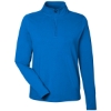 Custom Womens Raleigh Stretch Quarter-Zip Pullover French Blue