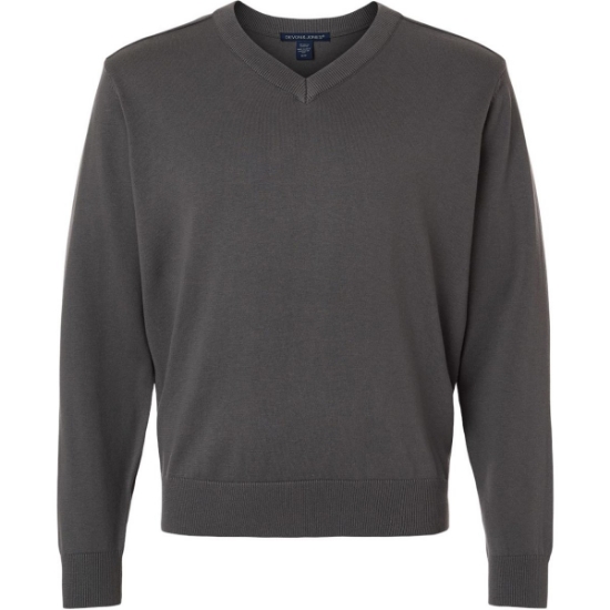 Custom Mens New Classics V-Neck Sweater Graphite