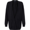 Custom Womens New Classics Open Cardigan Sweater Black