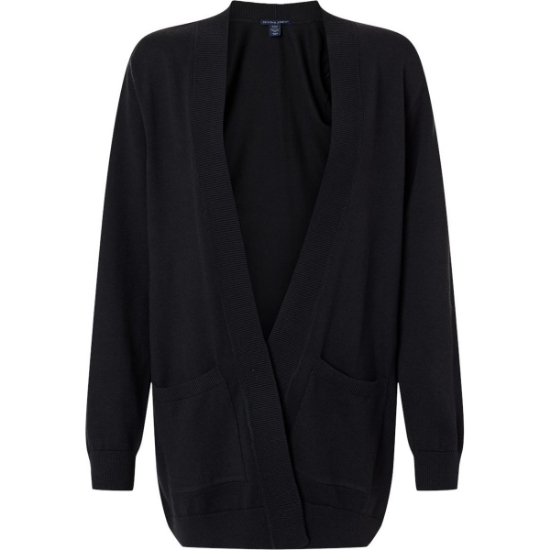 Custom Womens New Classics Open Cardigan Sweater Black