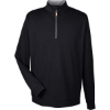 Custom Mens DRYTEC20™ Performance Quarter-Zip Pullover Black/ Grey Heather/ Graphite