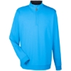 Custom Mens DRYTEC20™ Performance Quarter-Zip Pullover Ocean Blue/ Navy/ Ocean Blue