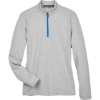Custom Womens DRYTEC20™ Performance Quarter-Zip Pullover Grey Heather/ Grey H/ French Blue