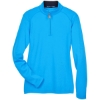 Custom Womens DRYTEC20™ Performance Quarter-Zip Pullover Ocean Blue/ Navy/ Ocean Blue