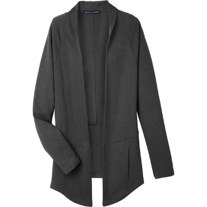 Custom Womens New Classics® Charleston Cardigan Black Melange