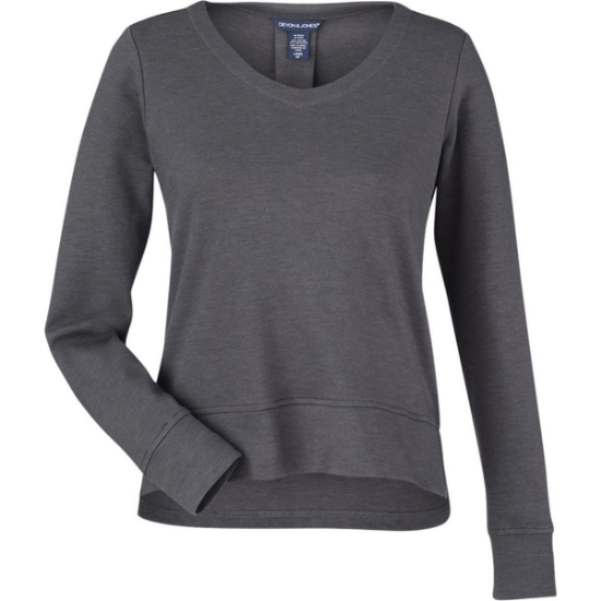 Custom Womens New Classics® Charleston Pullover Black Melange