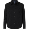 Custom Womens CrownLux Performance® Spencer Poplin Dress Shirt Black