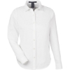 Custom Womens CrownLux Performance® Spencer Poplin Dress Shirt White