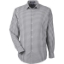 Custom Mens CrownLux Performance® Gingham Dress Shirt Graphite/ White