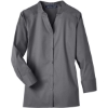 Custom Womens Crown Collection® Stretch Broadcloth Three-Quarter Sleeve Blouse Graphite