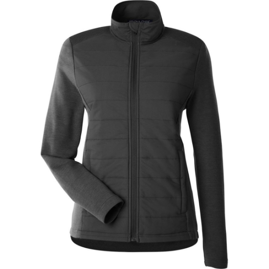 Custom Womens New Classics® Charleston Hybrid Jacket Black/ Melange Black