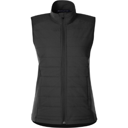 Custom Womens New Classics® Charleston Hybrid Vest Black/ Melange Black
